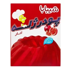 پودر ژله انار 100 گرمی  شیبابا